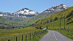 Fond de la vallée de Cheylade(Monts du Cantal)