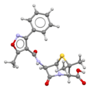 Thumbnail for File:Oxacillin-based-on-xtal-3D-bs-17.png