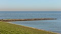 Hindeloopen. Pier in het IJsselmeer.