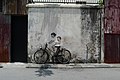 "Little Children on a Bicycle” on Armenian Street, George Town, Penang by Lithuanian artist Ernest Zacharevic.