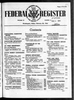 Thumbnail for File:Federal Register 1964-02-28- Vol 29 Iss 41 (IA sim federal-register-find 1964-02-28 29 41).pdf