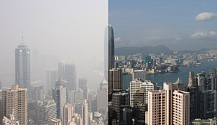 Fog in Hong Kong