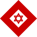 The Red Crystal with the Red Star of David (MDA) inside