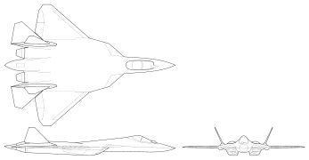 Sukhoi T-50 3-view.svg