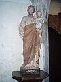 Eglise Sainte-Geneviève: statue de saint Joseph portant l'Enfant Jésus