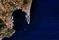 Satellite map of Gibraltar