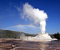 57 Steam Phase eruption of Castle geyser with double rainbow uploaded by File Upload Bot (Magnus Manske), nominated by The High Fin Sperm Whale