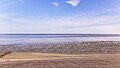 Uitzicht op de Waddenzee achter de zeedijk bij Paesens-Moddergat richting Schiermonnikoog.