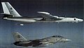 "F-14A_Tomcat_VF-102_intercepting_Myasischev_3M_Bison_c1983.jpg" by User:Cobatfor