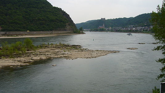 Tauberwerth bei Oberwesel - km 551