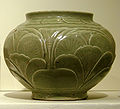Chinese celadon with cut-out and engraved decoration, 10th-11th century. From the Musée Guimet, Paris.