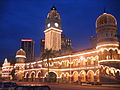 Bangunan Sultan Abdul Samad ketika malam