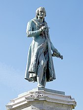 André Grétry in front of the opera