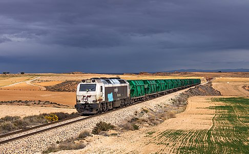 Renfe Mercancías 333.338 Samper de Calanda - Central térmica de Andorra