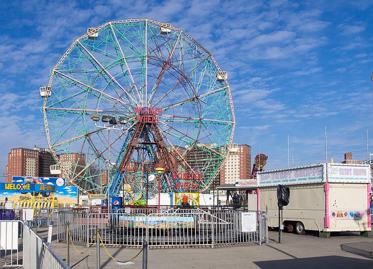 Wonder Wheel on Coney Island (during the off-season)