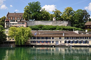 Parts of Schipfe quarter and Lindenhof hill in Zürich, Switzerland