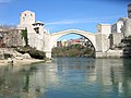 Stari Most (Old Bridge) at city of Mostar.