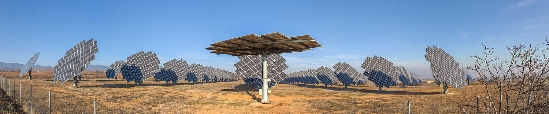 Photovoltanic power station in Cariñena, Spain.