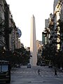 Español: Diagonal Norte con el obelisco al fondo