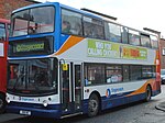 Owen Wilson in an advertisement on a bus in the United Kingdom