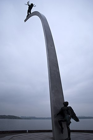 Winner, Other Monuments: God, our Father, on the Rainbow an approx. 23 meter high sculpture by Carl Milles. Nacka Strand, Stockholm. Evunji. CC-BY-SA-3.0