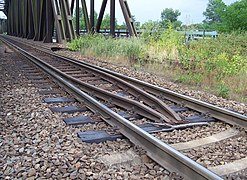 Guidance track in case of derailing
