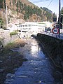 Río Ego en el límite de Eibar, (Guipuzcoa, País Vasco España)