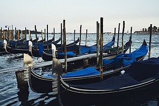 Gondolas in venice