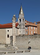 Zadar Votive column bell tower of Saint Elijah.jpg