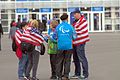 The American tourists in the Olympic Park.
