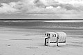 96 Borkum, Hauptstrand -- 2020 -- 2691 (bw) uploaded by XRay, nominated by XRay,  9,  4,  0