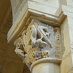 A romanesque capital - Anzy-le-Duc, Bourgogne