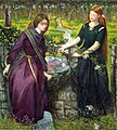 Dante's Vision of Rachel and Leah, Dante Gabriel Rossetti, 1855