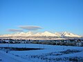 Panorama of High Tatras seen from Poprad