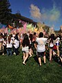 Holi celebrations at Sonoma State University in March 2015