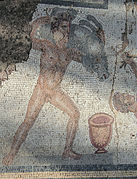 Mosaic Heracles board 3rd c AD AM Paros 076001r.jpg