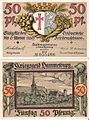 50-Pfennig-Schein, Notgeld von 1918