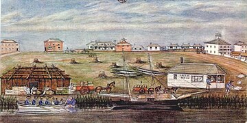 Landing at Melbourne, 1840