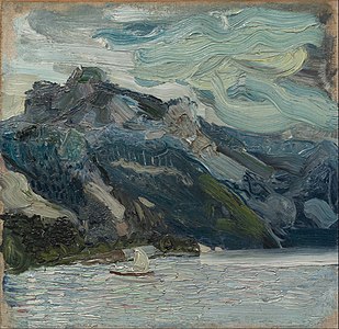 "Richard_Gerstl_-_Lake_Traun_with_Mountain_Sleeping_Greek_Woman_-_Google_Art_Project.jpg" by User:DcoetzeeBot