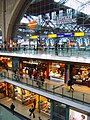 Leipzig Hauptbahnhof shopping arcade