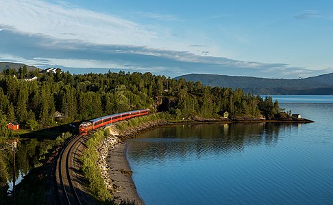 SJ Norge Di 4 654 Nattog 475 Trondheim - Bodø near Dalselv