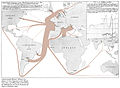 Minard’s map of French wine exports for 1864.