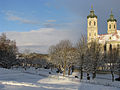 Basilika in Ottobeuren im Winter