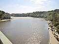 La Laïta, à marée basse, vue du Pont Saint-Maurice (côté aval).