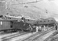 Eisenbahnunfall Bellinzona - Gepäckwagen (schwarz/weiss wieder hergestellt)