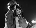 Mick Jagger and Ron Wood, concert in Turin, 1982