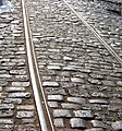 tramway rail in Buenos Aires, Argentina