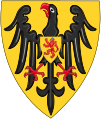 Arms as King of the Romans: The Imperial Eagle (Reichsadler) with inescutcheon of Habsburg (ancient)