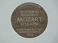 Thumbnail for File:Brown plaque in Ebury Street- Wolfgang Amadeus Mozart - geograph.org.uk - 2047085.jpg