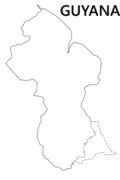 Guyana Outline Map Country Shape White With Label.png
